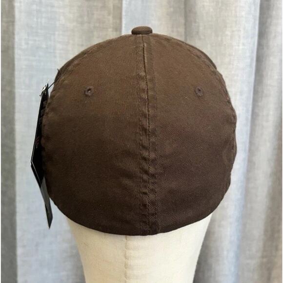 VOLCOM hat flexfit fitted brown Distressed Baseball cap Size Xsmall - Picture 7 of 16